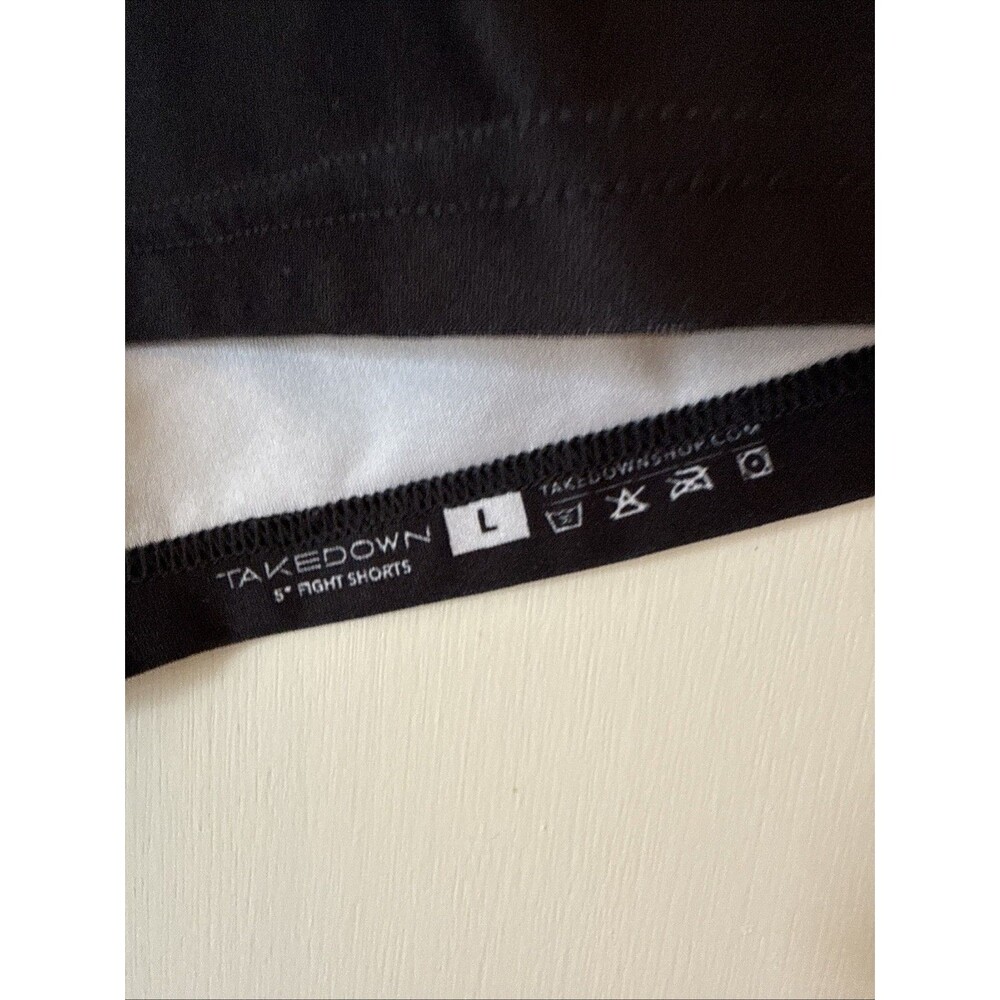 Takedown Shorts Black Solid 5” Inseam BJJ Wrestling Training | Men's Large - Picture 4 of 7